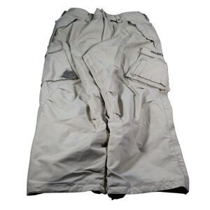 Burton Pants Mens 32x29 Beige Snow Pants M Lined Relaxed Fit Canvas Cargo